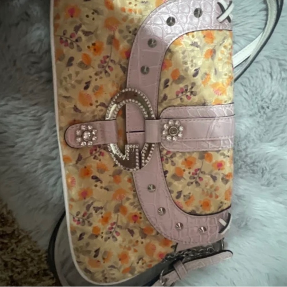 GUESS floral purse